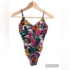 J Crew Multi Colored One Piece Swimsuit